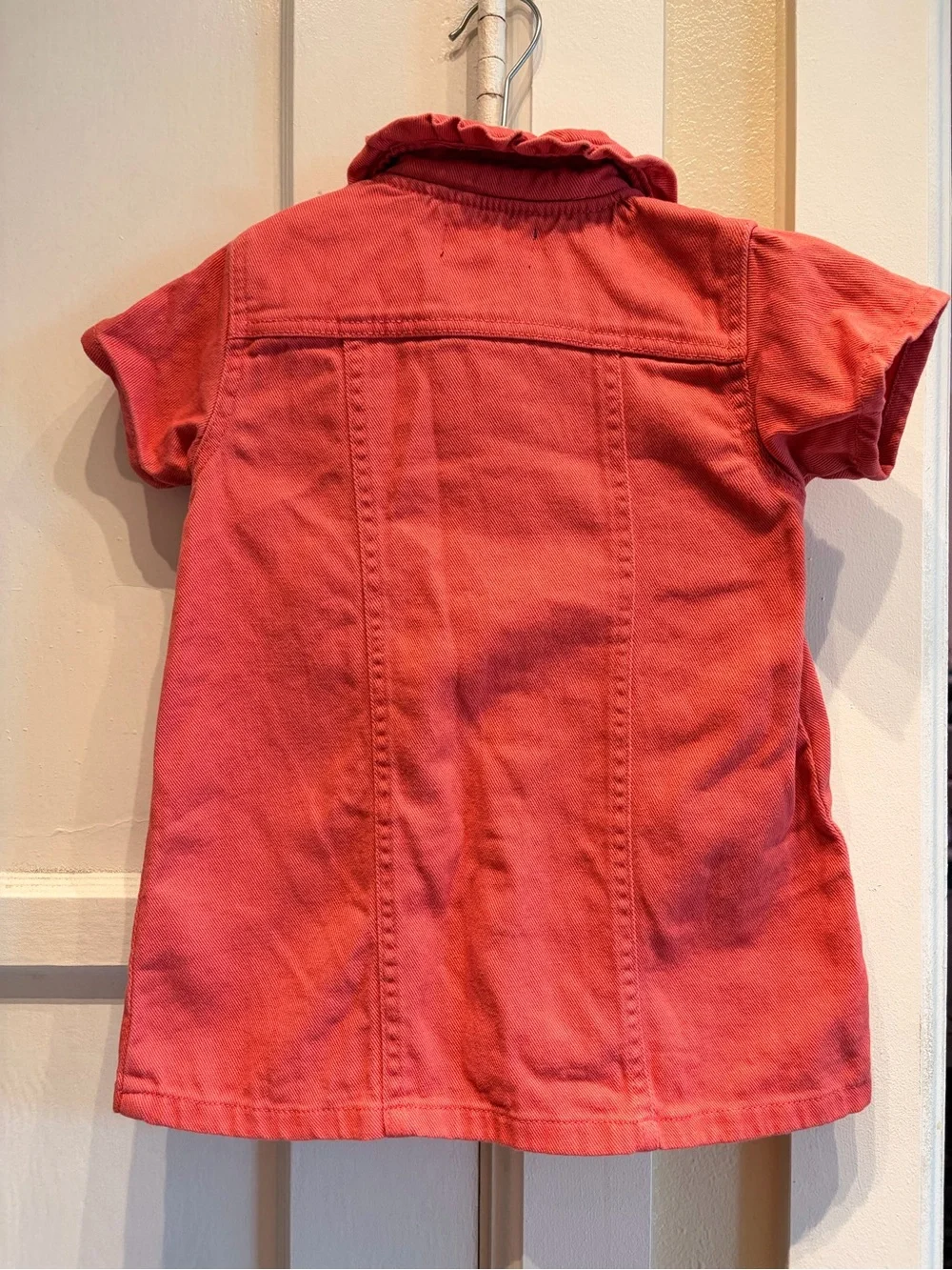 Girls' Pink Button-Front Shirt Dress 2t